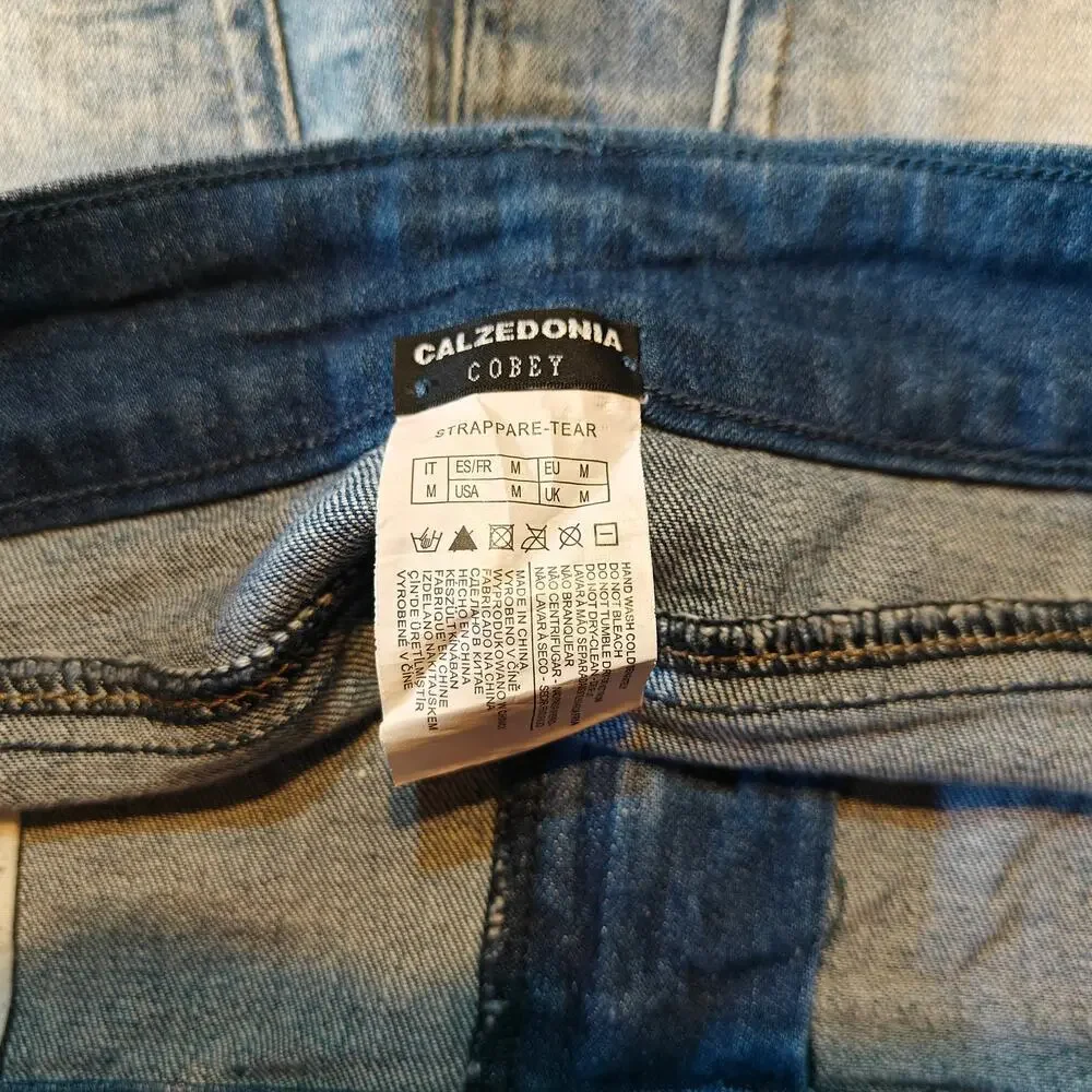 Calzedonia Denim Mini Skirt Dark Wash Size M Stretch